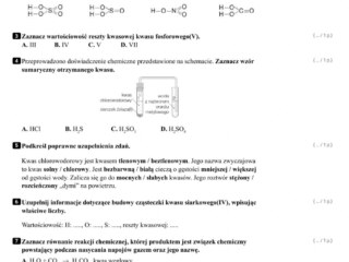 sparawdzian z chemii