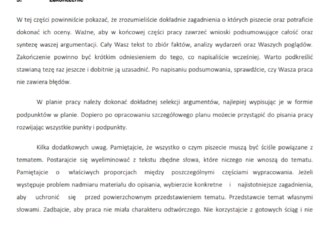 mam do napisania rozprawkę z rozszerzonego wosu chcę żebyście tu mi w tym pomogli bo moja pani robi kopiuj w klej w Google i potem wie że plagiat plis pomocy